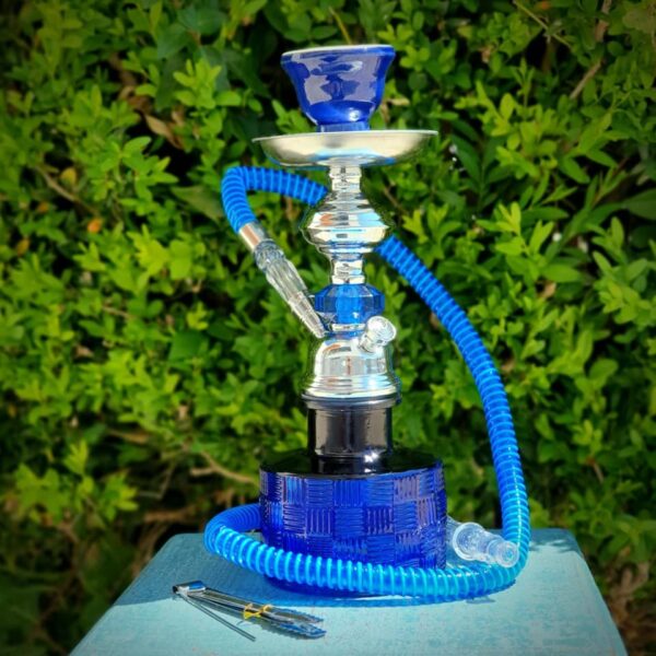 Shisha vidro 23 cm azul