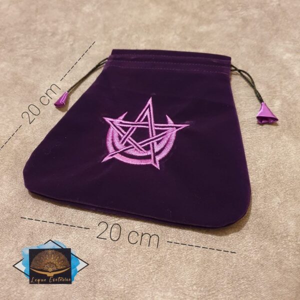Bolsa Tarot simbolo wicca 16x22.5cm
