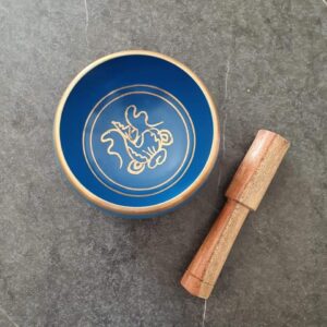 Taça tibetana azul Claro com batente