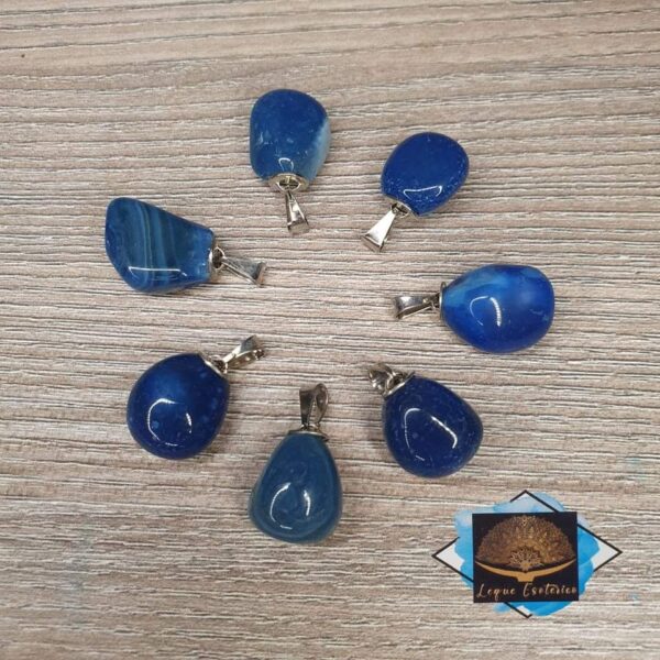 Pendente Ágata azul