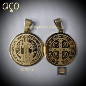 Medalha São Bento dourado