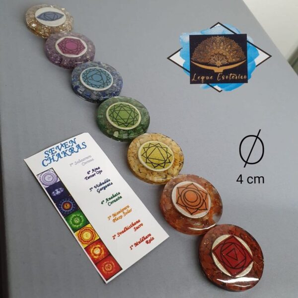 Conj. Orgonite 7 Chakras
