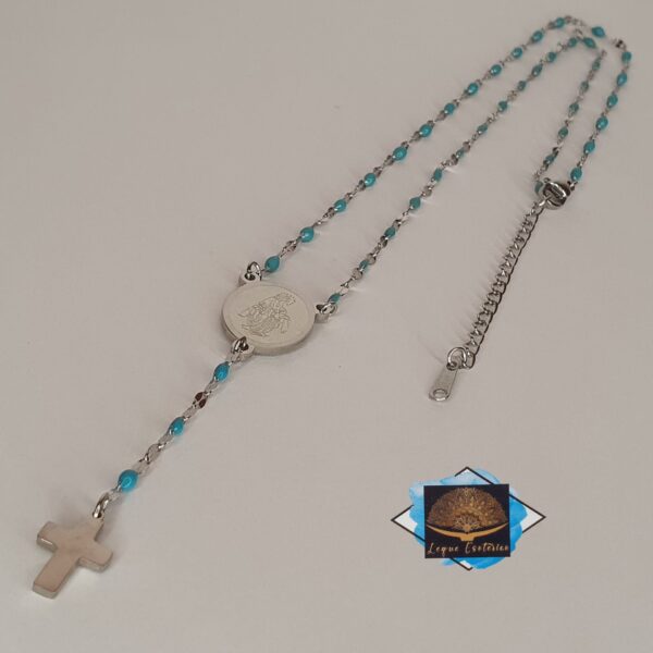Terço fio Nossa senhora azul