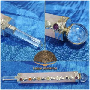 Vara do poder quartzo rosa