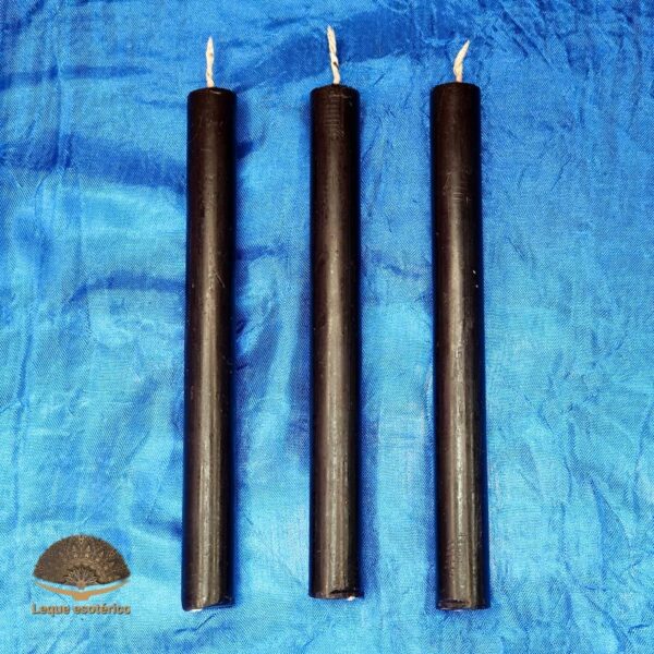 Vela t 15cm Preta