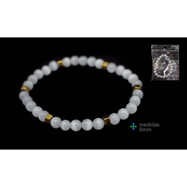 Pulseira Selenita 6mm