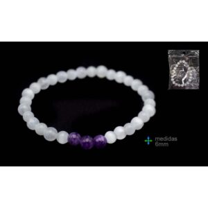 Puls Selenita c Ametista 6mm