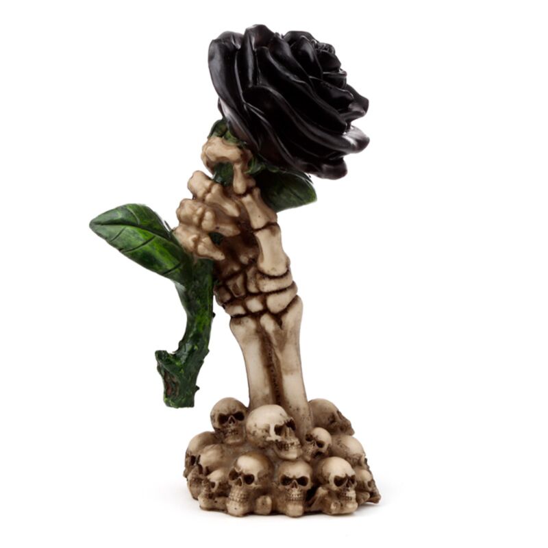 Mão de esqueleto com decoração de Rosa Preta - Image 3