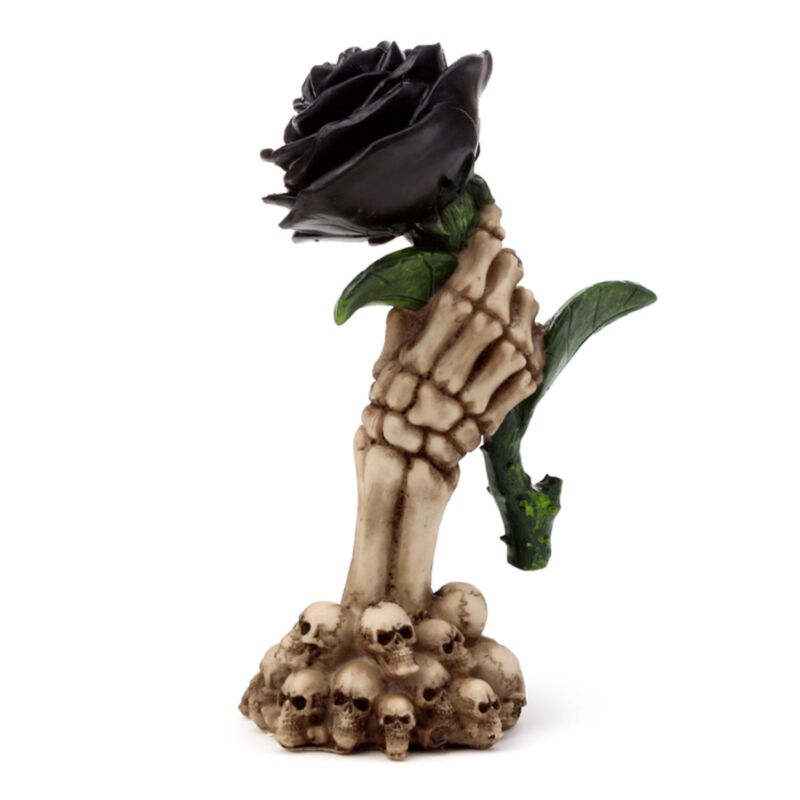 Mão de esqueleto com decoração de Rosa Preta - Image 4