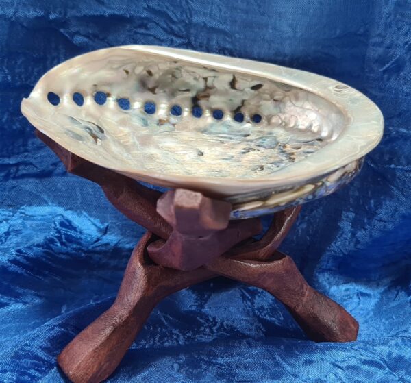 Conj Abalone Branco com suporte