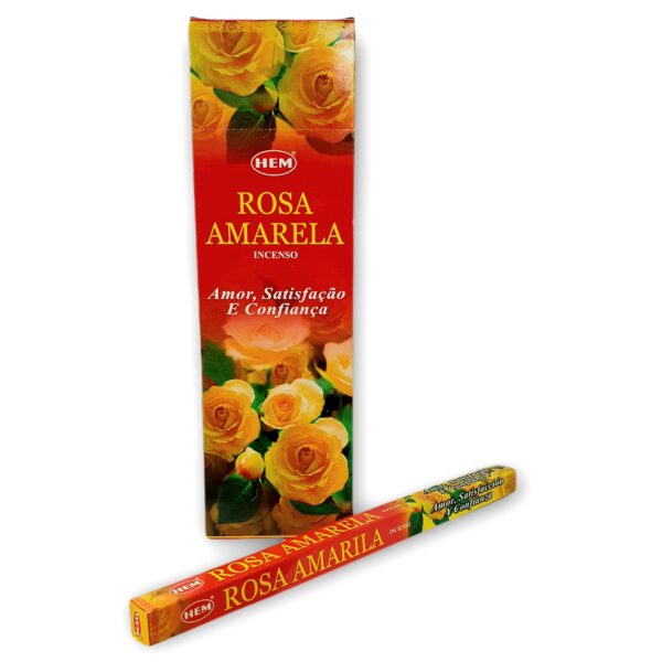 Incenso Rosa Amarela 1 uni.