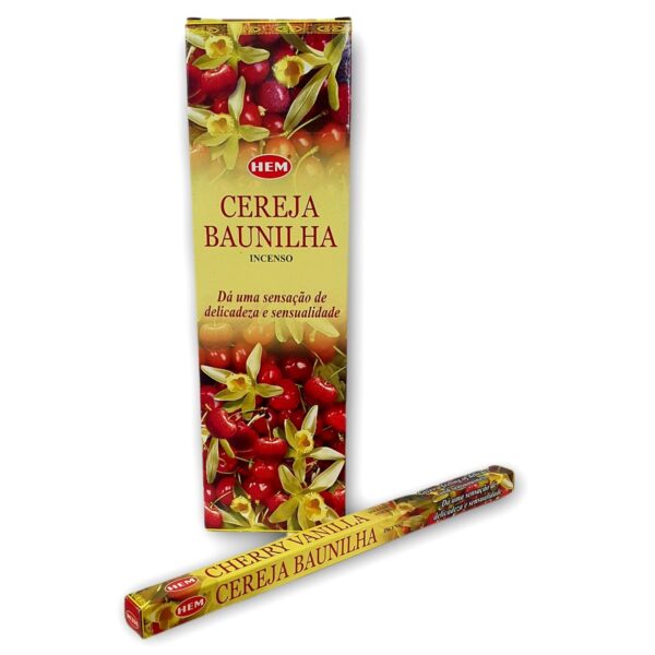 Incenso Cereja Baunilha 1 uni.