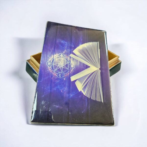 Caixa de madeira Livro aberto