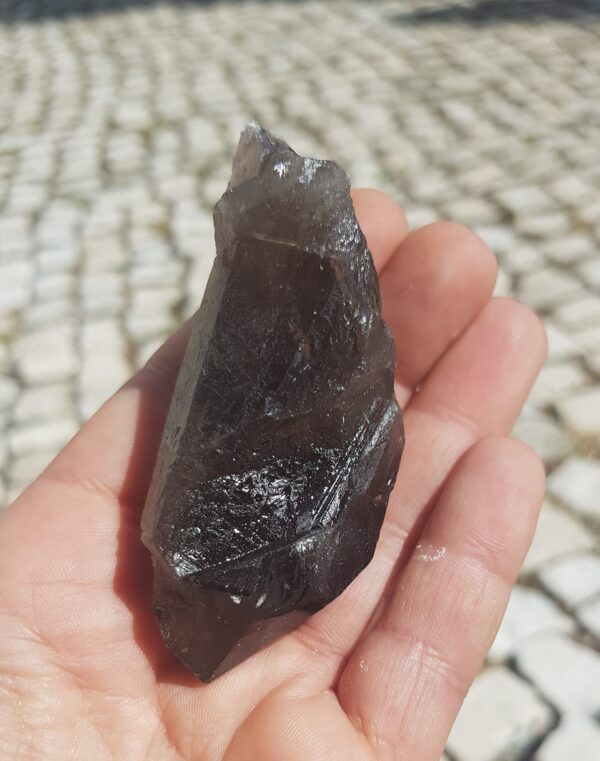 Ponta de Quartzo Fumado 7/8cm