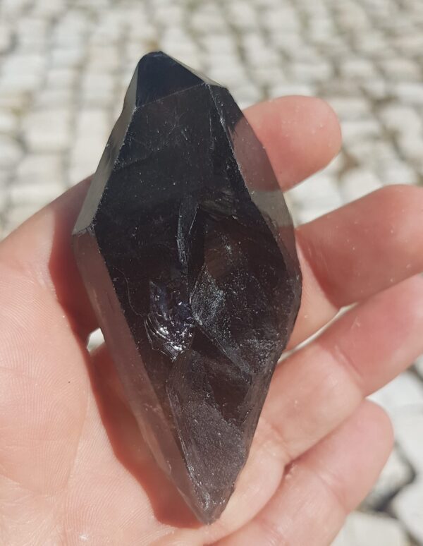 Ponta de Quartzo Fumado 7/8cm