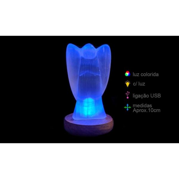 Cand. Selenita Anjo USB c/base aprox 10cm