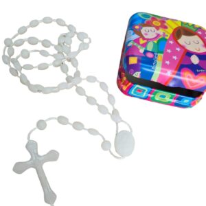 Terço criança branco