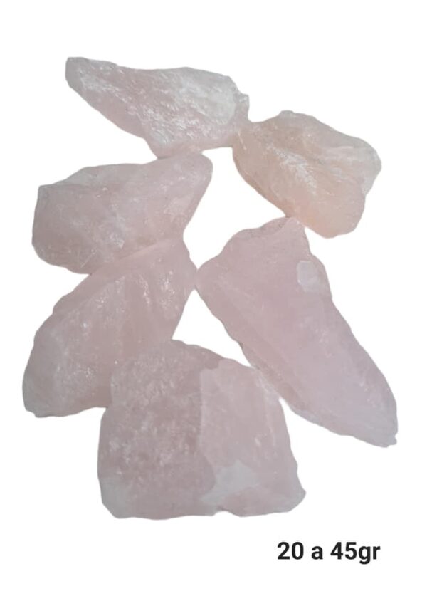 Quartzo rosa bruto peq