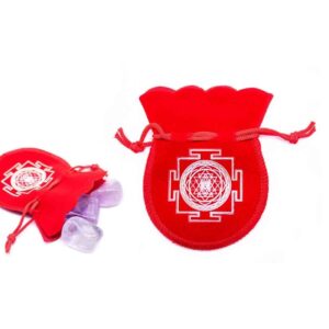 Bolsa veludo vermelho 7x9cm