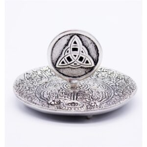 Porta Incenso Metal Triqueta 10cm