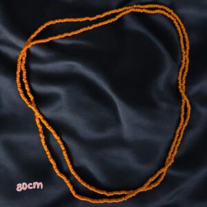 Guia de Missangas Laranja – Energia, Caminhos e Força Espiritual (80cm)