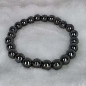 Pulseira Hematite 8mm - para o sono profundo