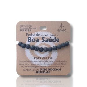 PULSEIRA PEDRA DE LAVA - para a boa saúde