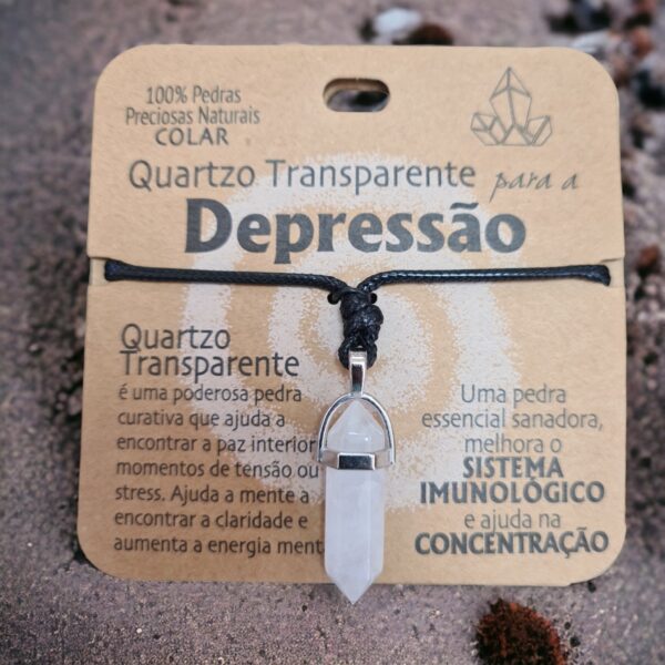 Quartzo Transparente com colar