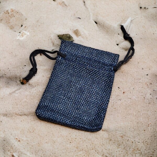 Bolsa veludo Ganga azul 7x9cm