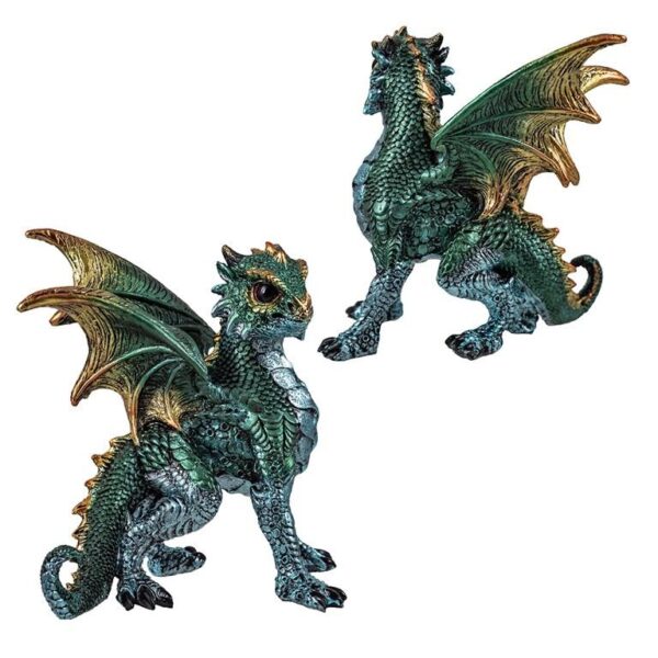 Dragão verde 13cm