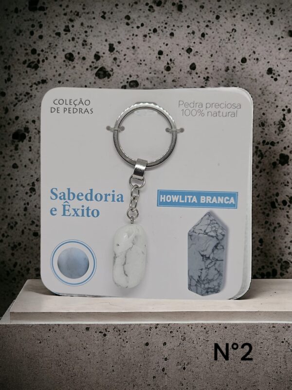 Porta Chaves Howlita Sabedoria e Êxito