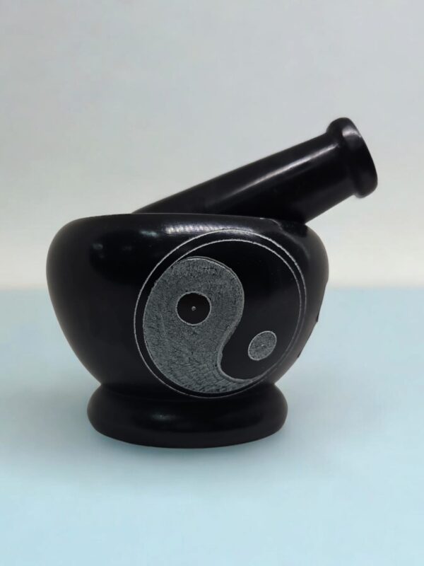 Almofariz pedra Yin Yang