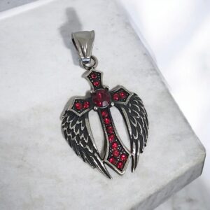 Pendente Cruz e Asas