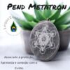 Pendente Selenita Metatron Aprox. 2,5x3,5cm