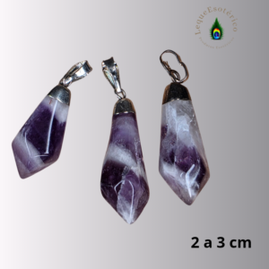 Pendente Ametista Chevron 2 a 3 cm