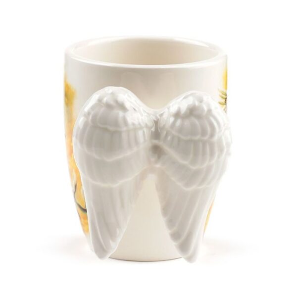 Caneca de Cerâmica con imagem e Asas de Anjo