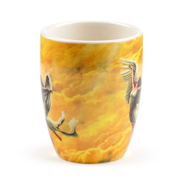 Caneca de Cerâmica con imagem e Asas de Anjo