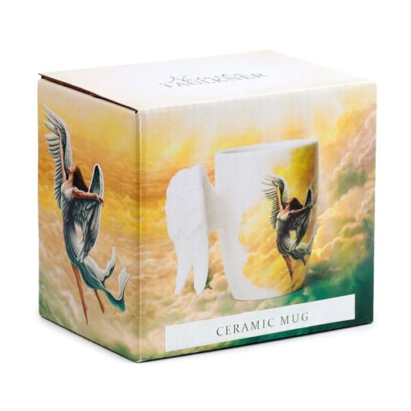 Caneca de Cerâmica con imagem e Asas de Anjo