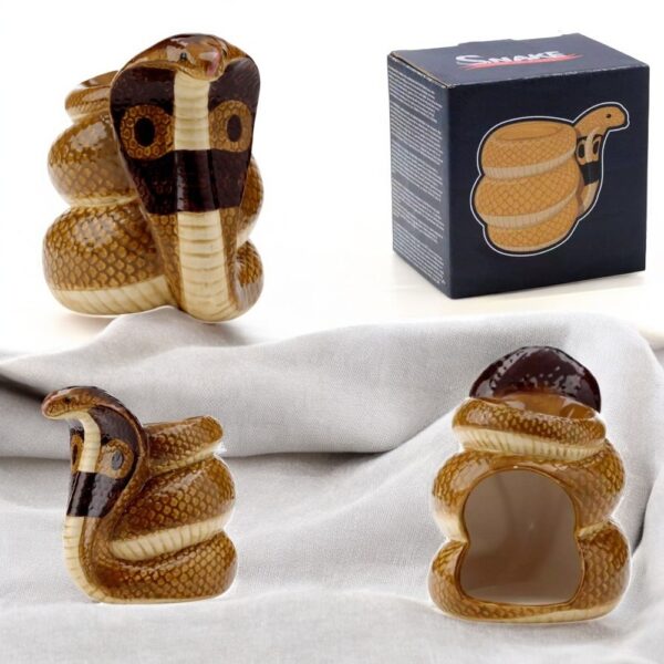 Cobra Queimador de Óleos em Cerâmica com forma
