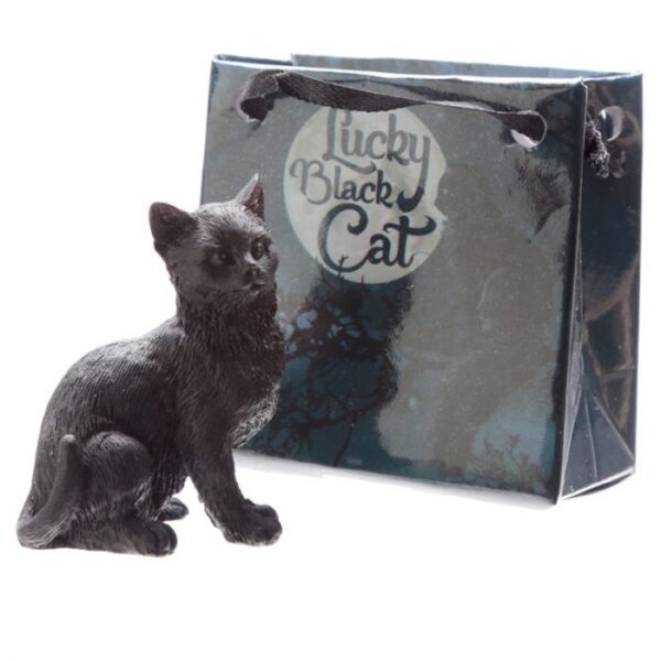 Saco Mini para Presentes - Gato Preto da Sorte