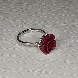 Anel rosa cinábrio extensível