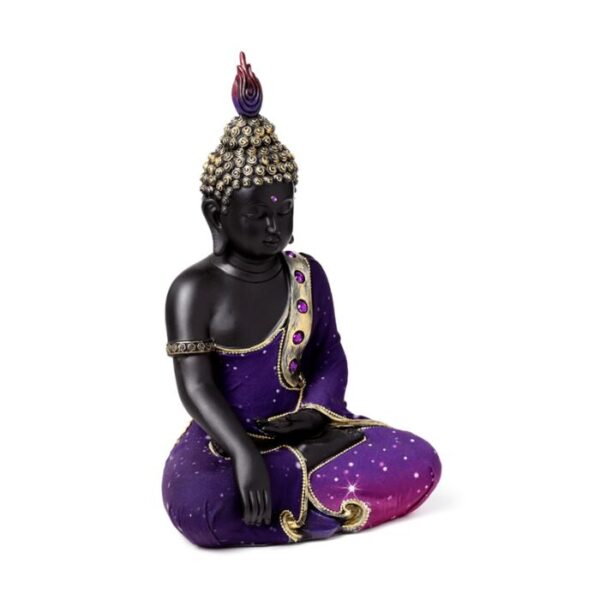 Buda tailandês meditação púrpura e preto - Image 6