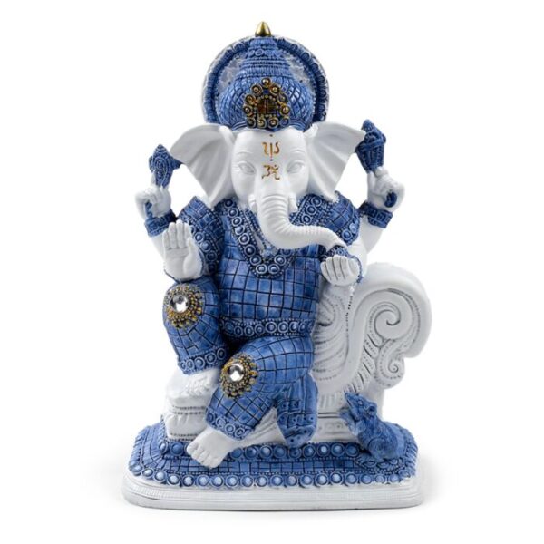 Ganesh branco e azul Meditação - Image 5