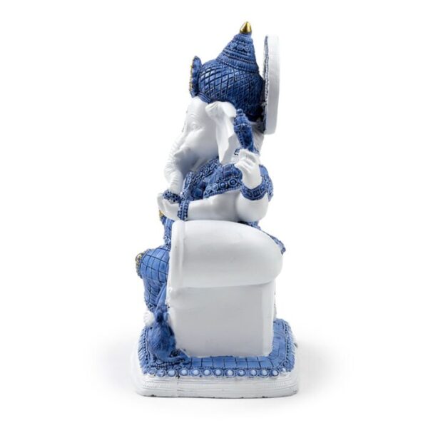 Ganesh branco e azul Meditação - Image 4