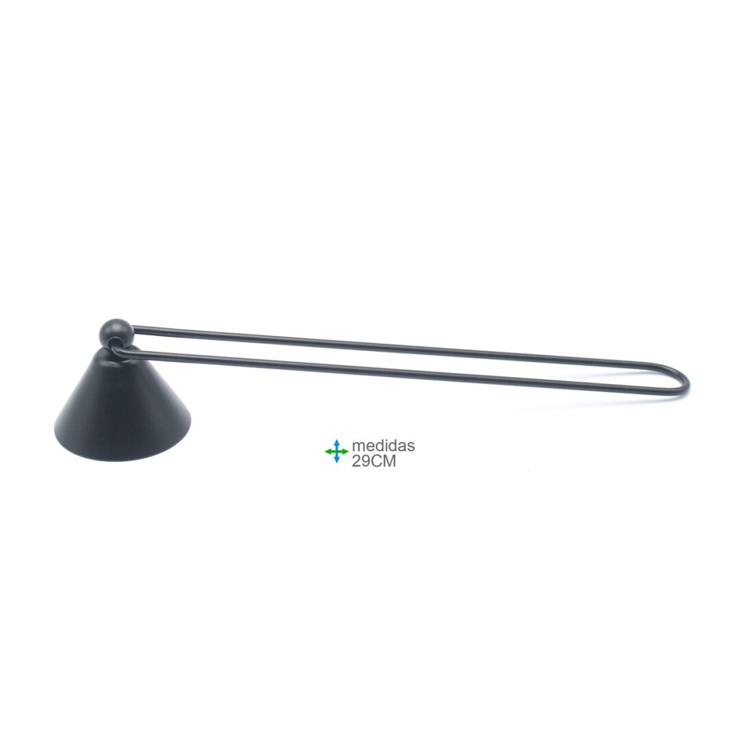 Apagador de velas  preto 29 cm