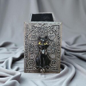 Caixa Gato resina 13.7x10x6.5cm