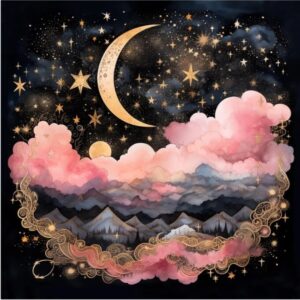 Toalha Tarot 75cm Lua