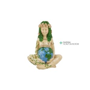 Mãe Terra Resina 12,5x7,5x18,5cm