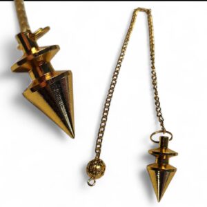 Pendulo metal Dourado 2 aneis