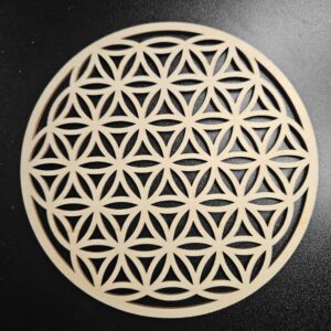 Simbolo Flor da Vida madeira 15cm